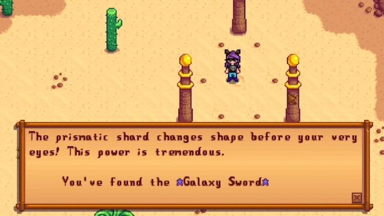 Get the Galaxy Sword in Stardew Valley