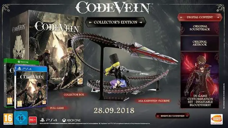 Code Vein Launches Worldwide On September 28 On Ps4 Xbox One And Pc