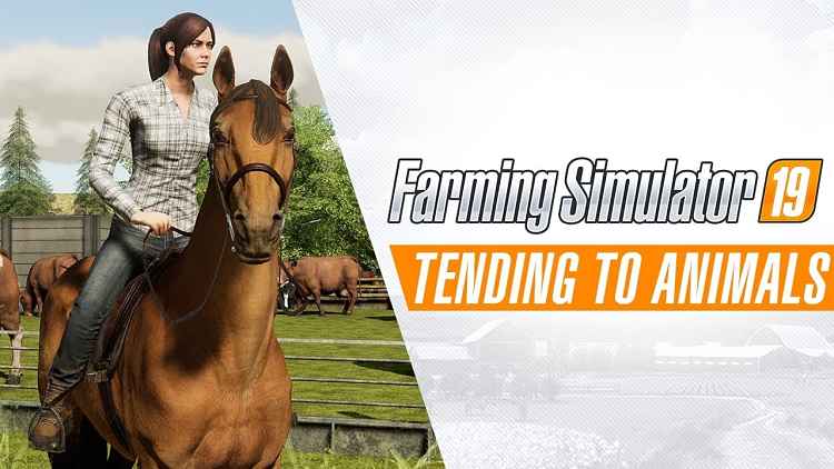 Farming Simulator 19 Animal Gameplay - how to get a horse in farming simulator roblox