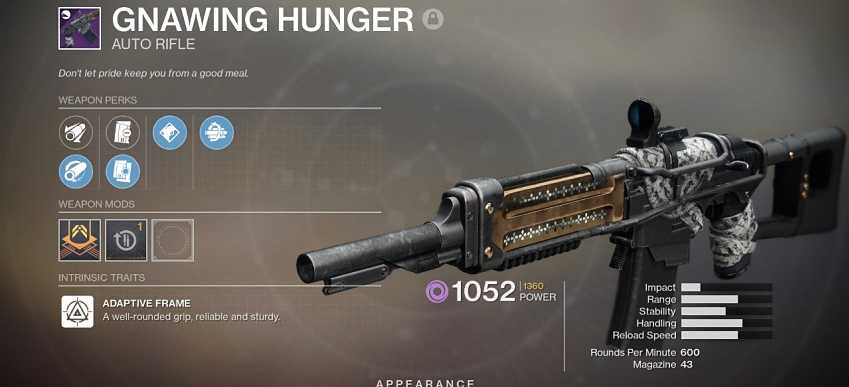 Destiny 2 Gnawing Hunger Guide